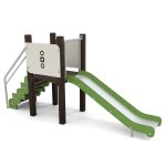 RECO Playtower 1.0_brązdrewno_zielony