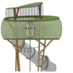 Shrub Treehouse SM393 3D Render_10