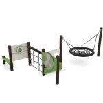 Zestaw Zabawa & Relaks RECO_brązdrewno_zielony