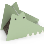 NOSC01V_Nook Slide Coccodrillo drewnopodobny_miętowy